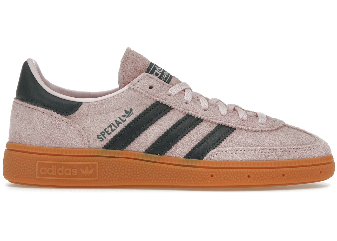 Adidas Handball Spezial Clear Pink
Shop dit næste par Handball Spezial. Disse Handball Spezial, er de perfekte sneaker til enhver lejlighed. Deres elegante design sikre dig en alsidig sneaker.
set fra siden