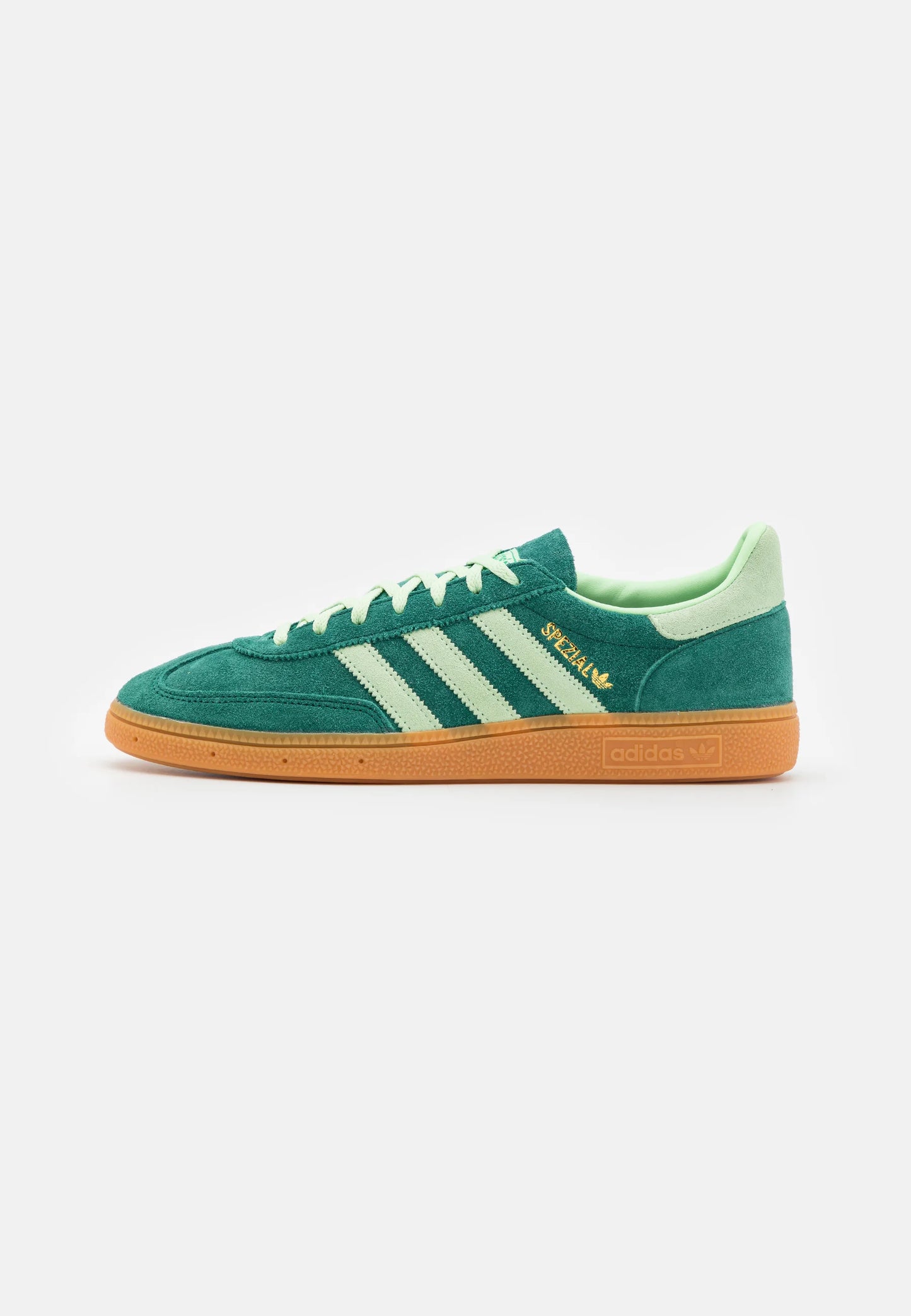 Adidas Handball Spezial Collegiate Green Semi Green Spark
Shop dit næste par Handball Spezial. Disse Handball Spezial, er de perfekte sneaker til enhver lejlighed. Deres elegante design sikre dig en alsidige sneaker.
set fra siden