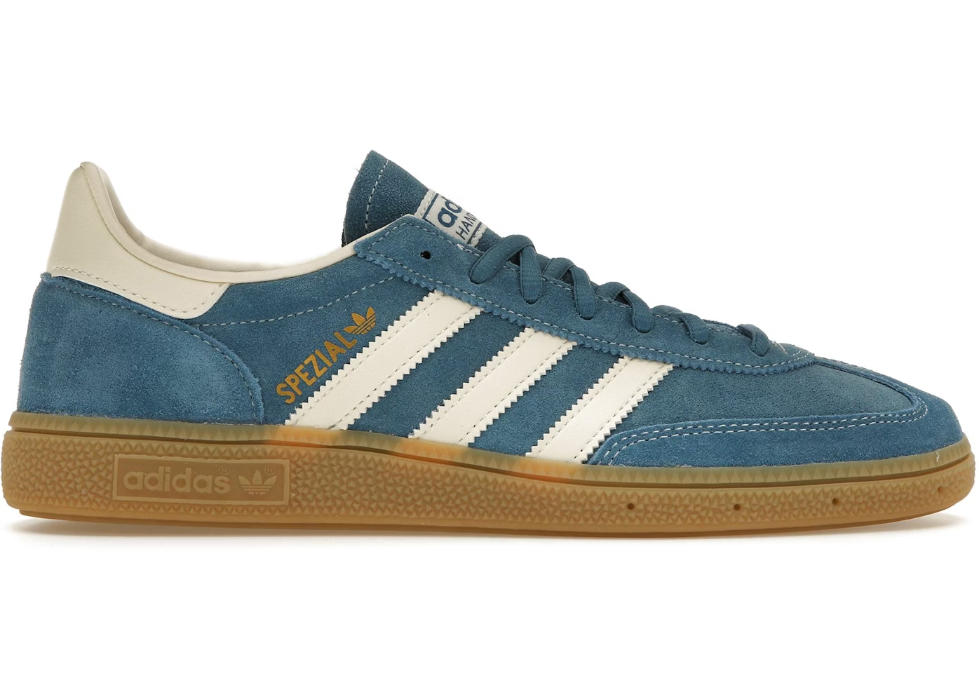 Adidas Handball Spezial Cream_blue
Shop dit næste par Handball Spezial. Disse Handball Spezial Wonder Silver, er de perfekte sneaker til enhver lejlighed. Deres elegante design sikre dig en alsidig sneaker.
Set fra siden