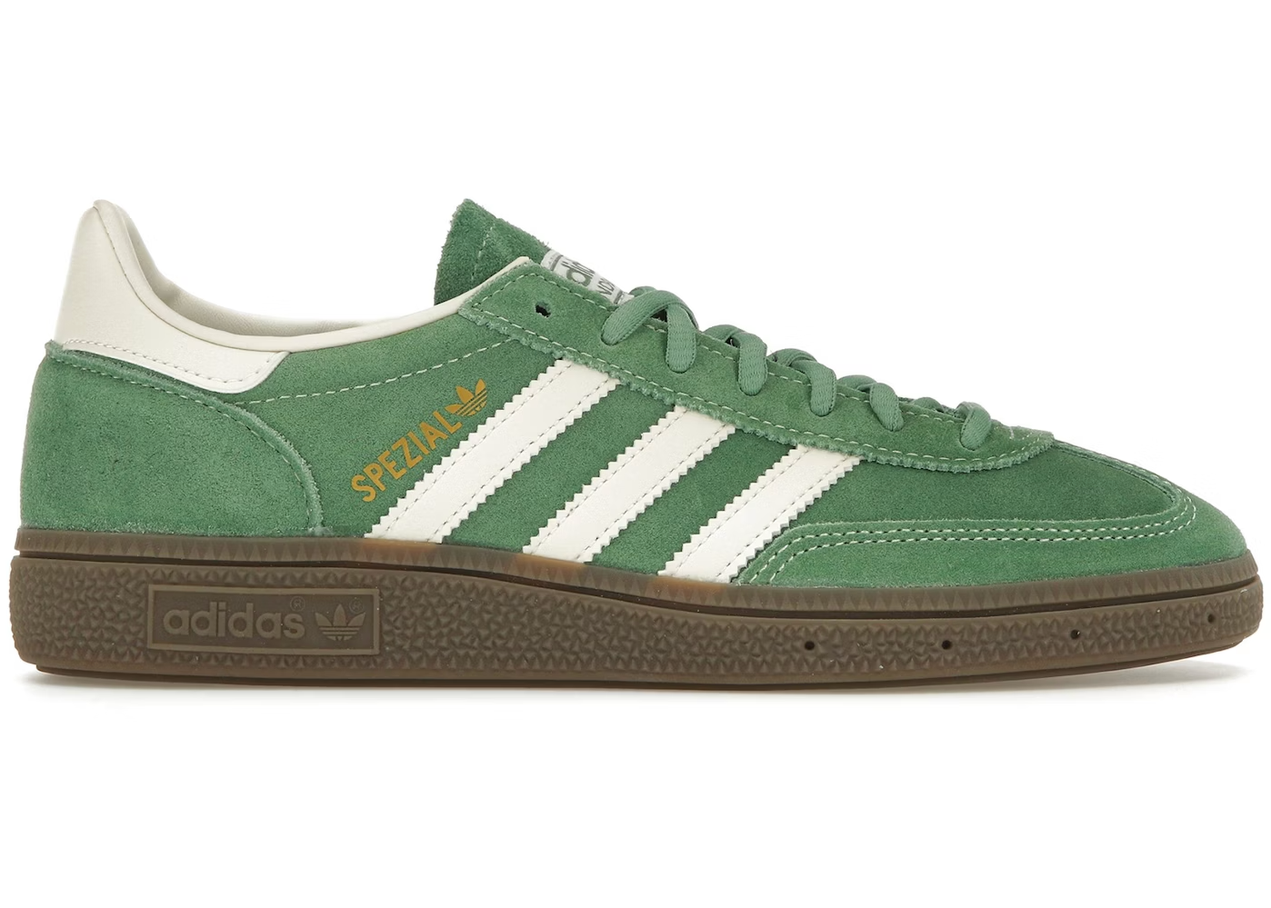 Adidas Handball Spezial Preloved Green
Shop dit næste par Handball Spezial. Disse Handball Spezial, er de perfekte sneaker til enhver lejlighed. Deres elegante design sikre dig en alsidig sneaker.
Set fra siden