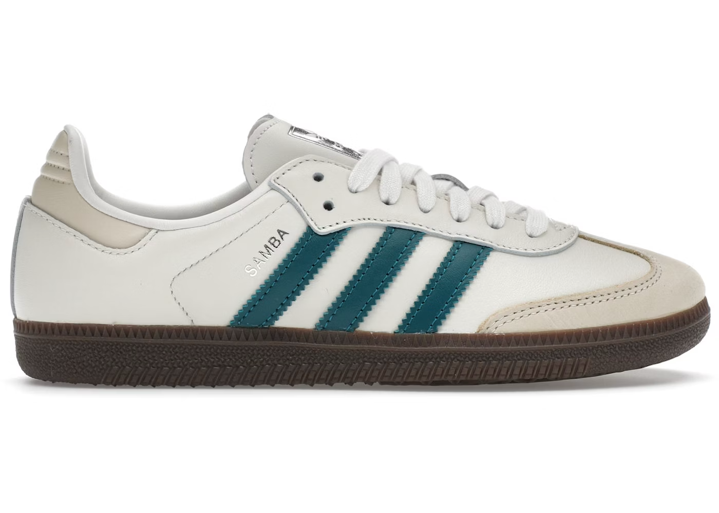 Adidas Samba OG Cloud White Legacy Teal
Shop dit næste par Adidas Samba her hos os. Samba er den perfekte kvalitets sko, med sin yderst gode komfort er det den perfekte sneaker til alle. Køb dem lige her
Set fra siden