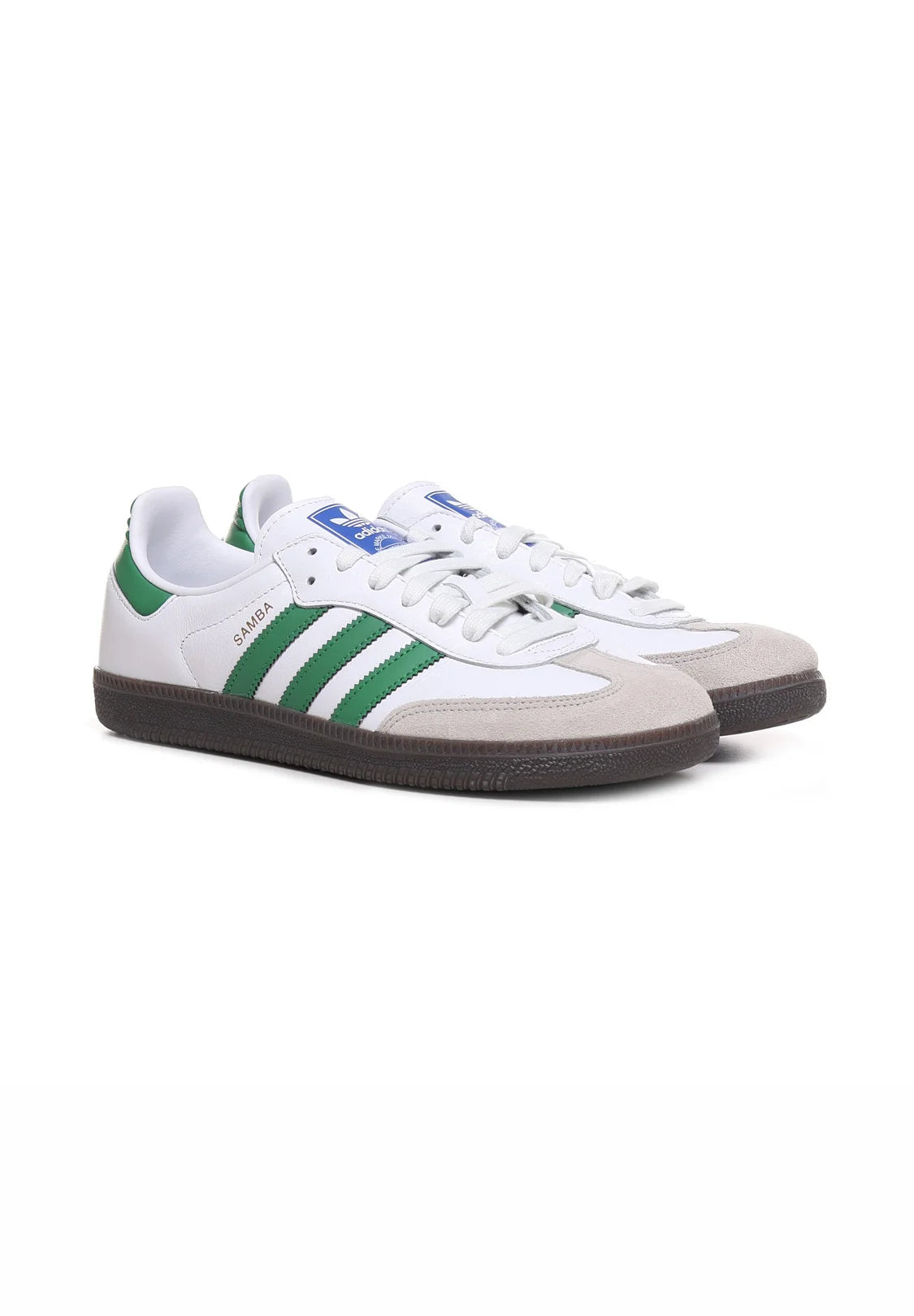 Adidas Samba OG White Green
De perfekte sneakers til enhver lejlighed, disse sneakers er gode til både bruge ude og inde. Et perfekt match til en hver sneaker elsker.
Set fra sidenset fra fronten sammen
