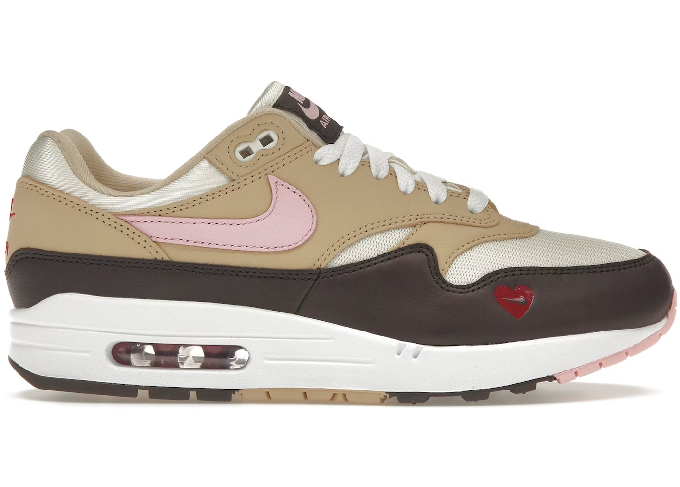 Nike Air Max 1 Valentine's Day (2024) – en limited edition sneaker fra Nike i lyserøde og røde nuancer med Air Max-dæmpning. Perfekt til både Valentinsdag og hverdagsbrug.